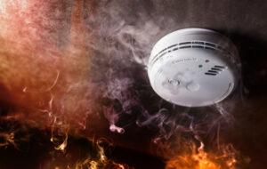 smoke alarm detecting smoke